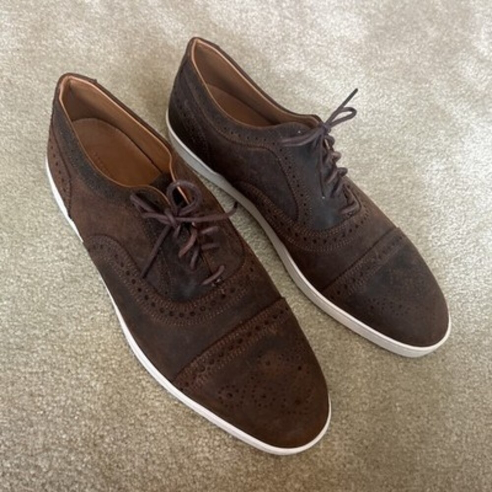 EUC Allen Edmonds Strand Sneaker Brown Men's Size 9